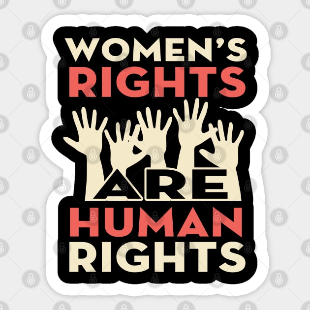 Women's Rights are Human Rights Sticker by adik